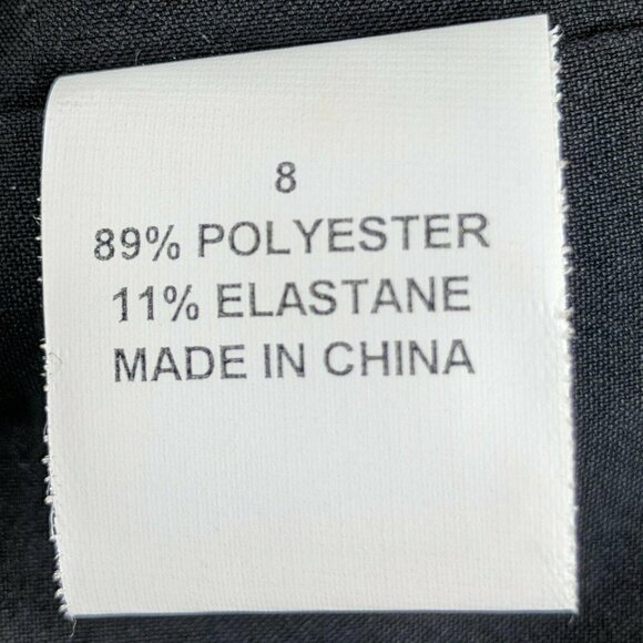 W By Worth Blazer Womens 8 Black Single Button Career Minimalist Capsule Neutral - Picture 7 of 7